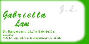 gabriella lam business card